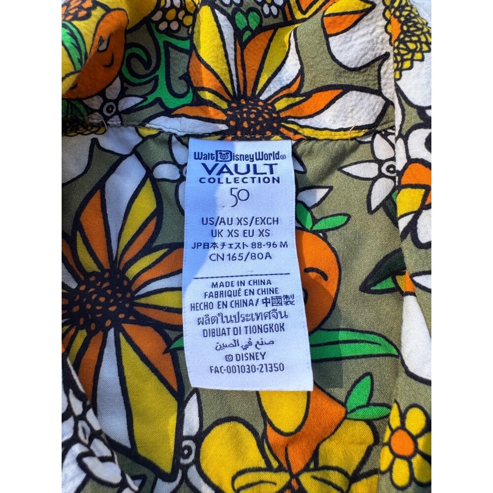 Walt Disney World Vault Collection 50 Orange Bird button-up shirt (Size XS) - Picture 4 of 9